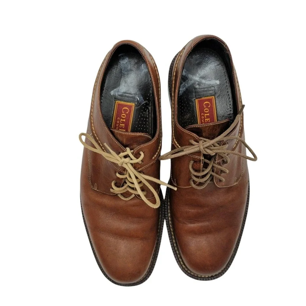 Cole Haan‎ Country Derby Dress Shoes Mens 8 D Brown Leather Lace Up G00165